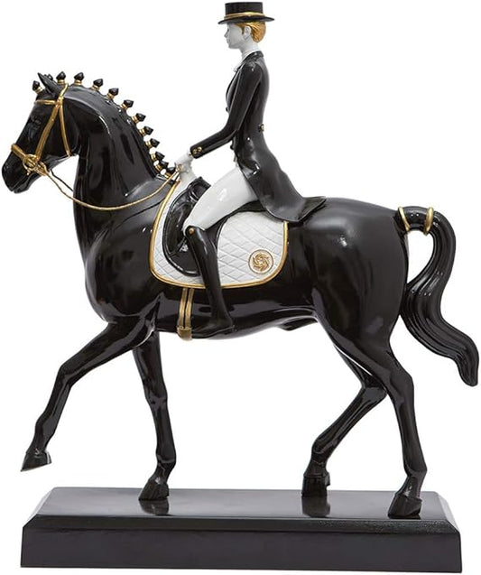 13.2inch Figurine Statue Horse Sculpture Home Decor Polyresin Equestrian Gifts